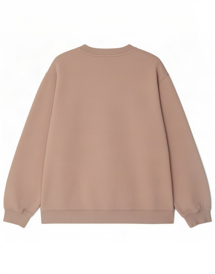 Zara Sweatshirt Jumper UK 14 Medium Beige Bomuld