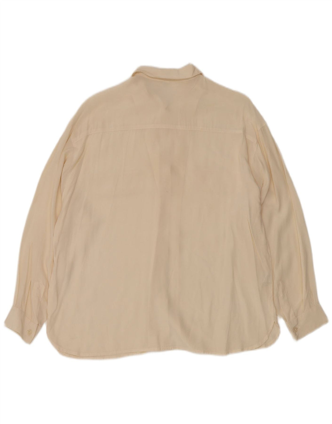 VINTAGE Dameskjorte UK 12 Medium Off White