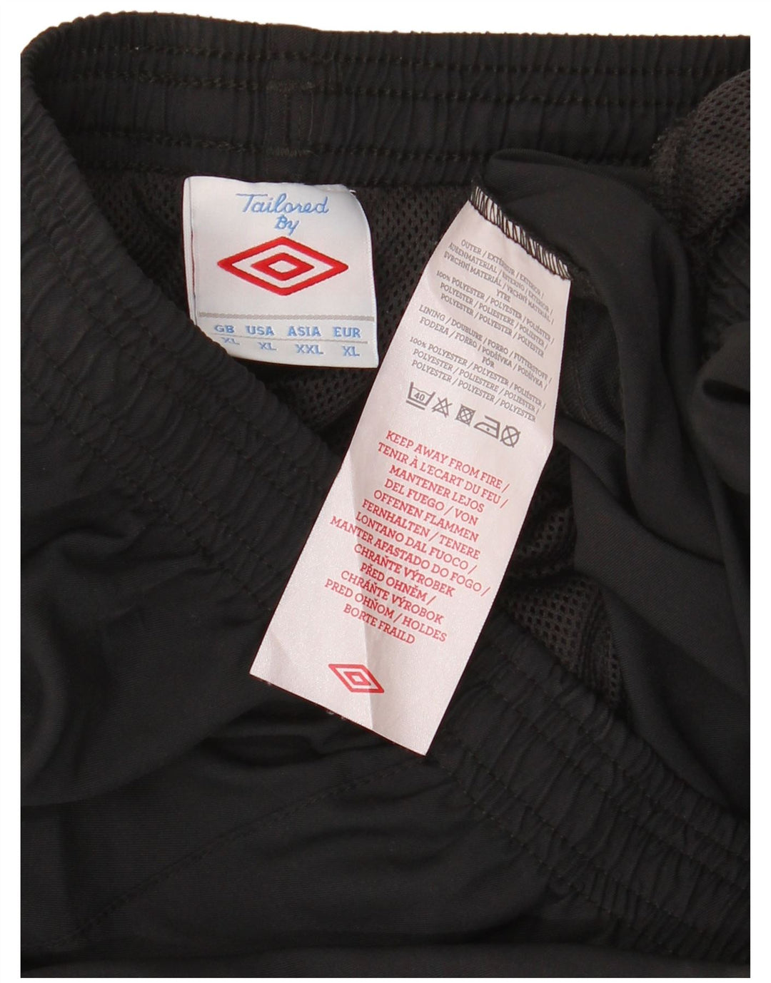 Umbro Herre Sportshorts XL Sort Polyester