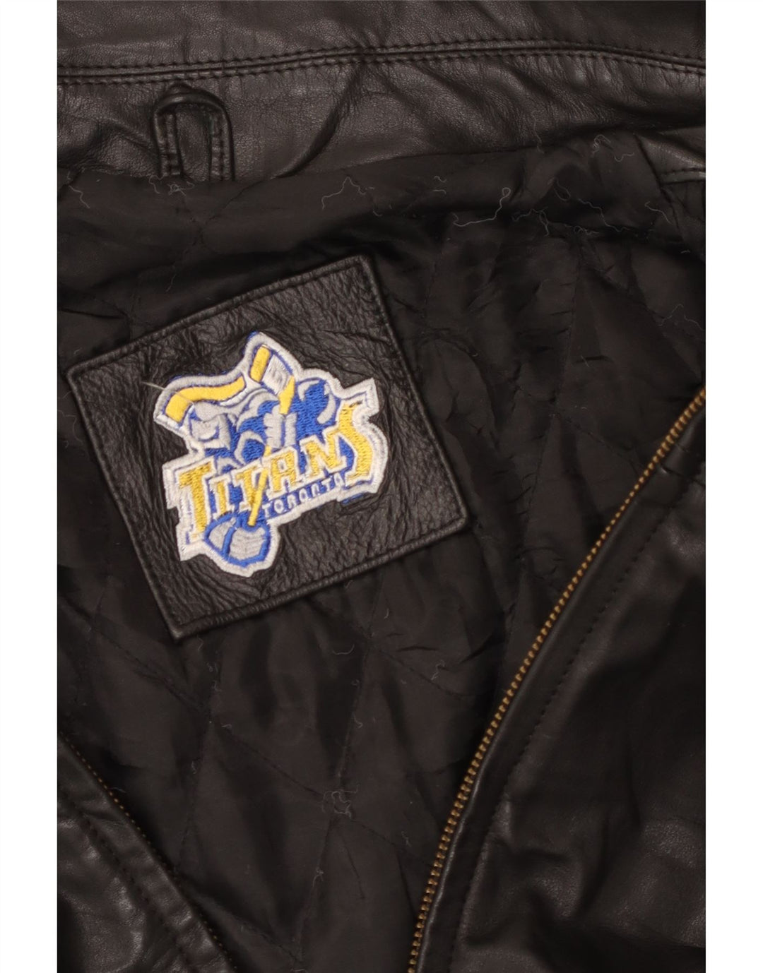 VINTAGE Herre Læderfrakke UK 44 2XL Sort