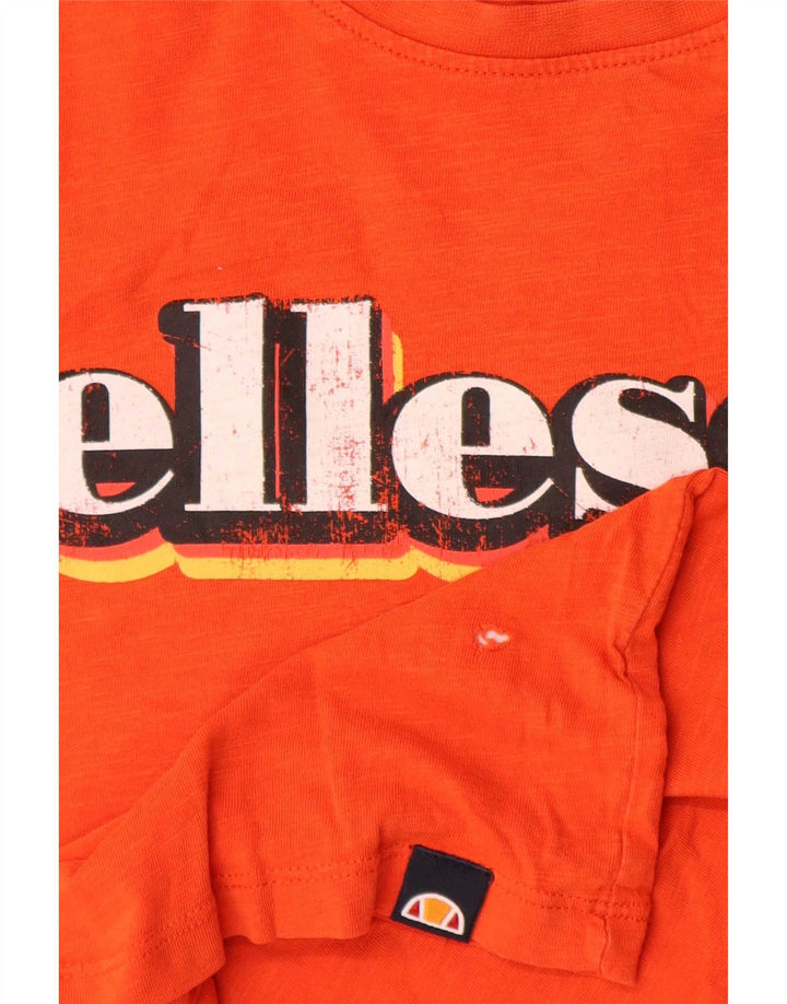 Ellesse Boys Grafisk T-Shirt Top 11-12 År Orange