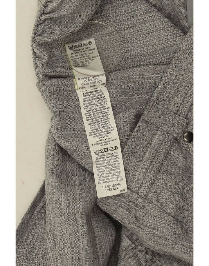 Marks & Spencer korte fritidsbukser til kvinder UK 12 Medium W30 L27 Grå