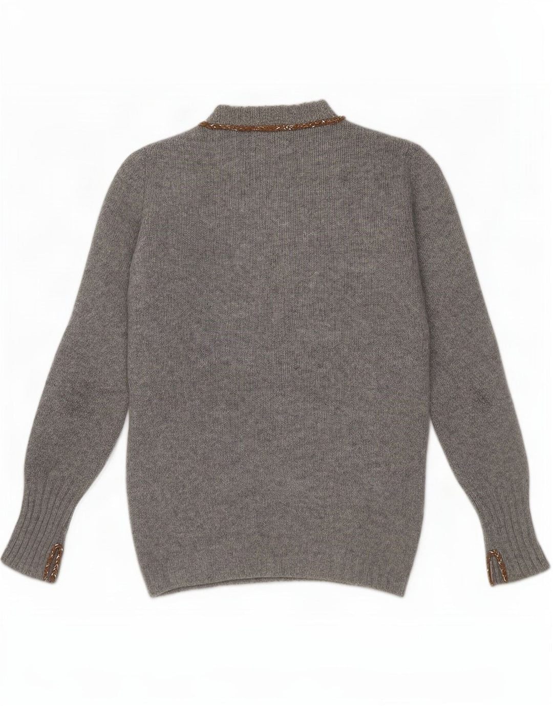 Liapull Dame sweater med rund hals IT 40 lille grå kashmir