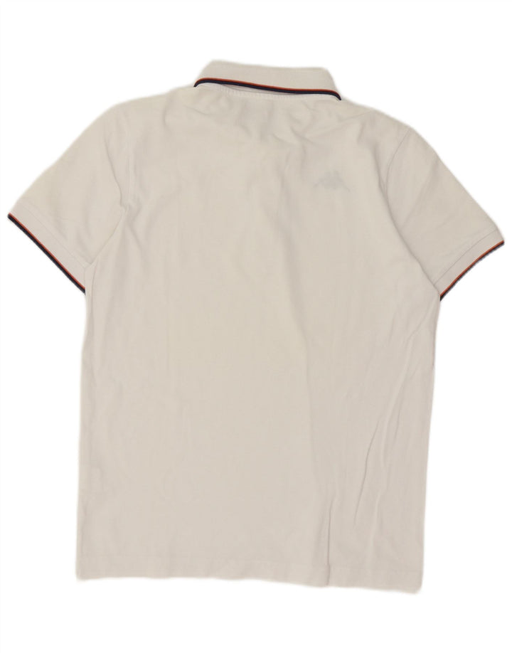 Kappa herre polo shirt lille hvid stribet bomuld