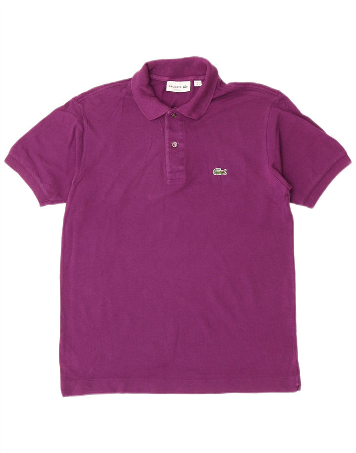 Lacoste herre klassisk pasform poloshirt størrelse 3 Lille lilla bomuld