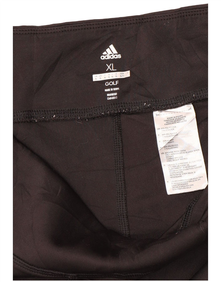 ADIDAS Womens Golf Leggings UK 18 XL Black Polyester