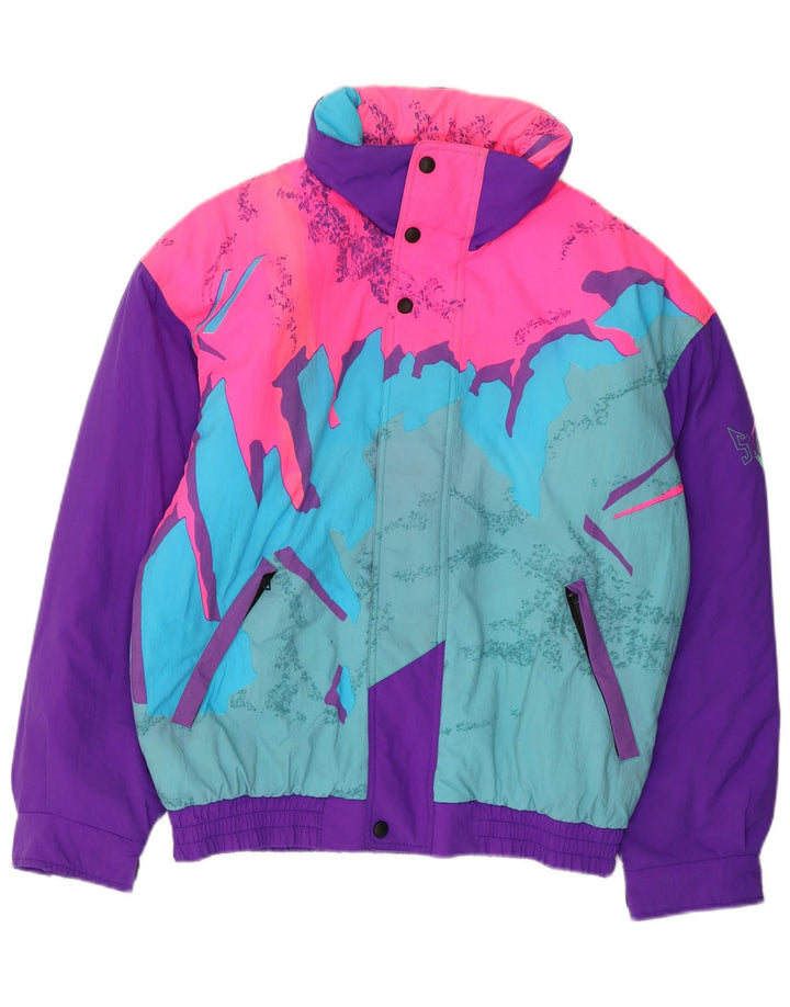 FILA Herre Loose Fit Skijakke IT 48 Medium Flerfarvet Colourblock