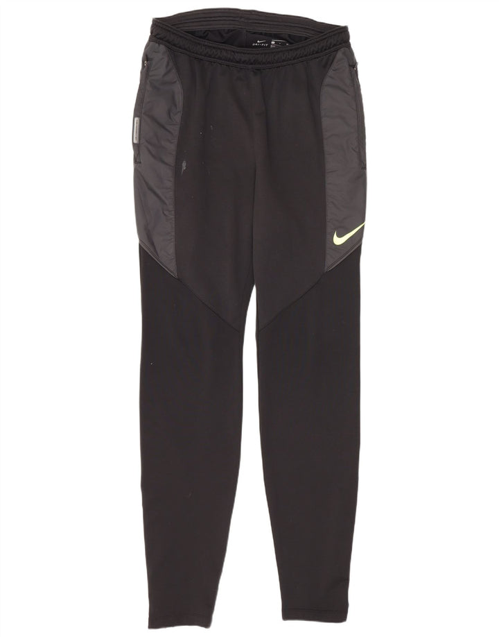 Nike Herre Dri Fit træningsdragt Bukser Small Black Colourblock Polyester