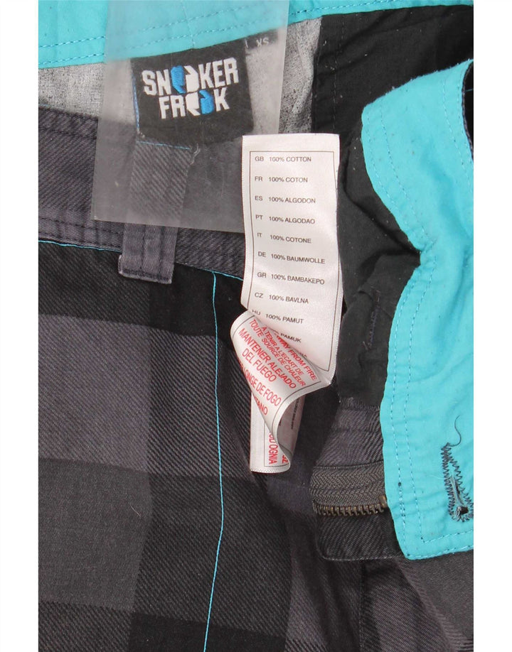 Sneaker Freak Herre Chino Shorts XS W29 Grå ternet bomuld