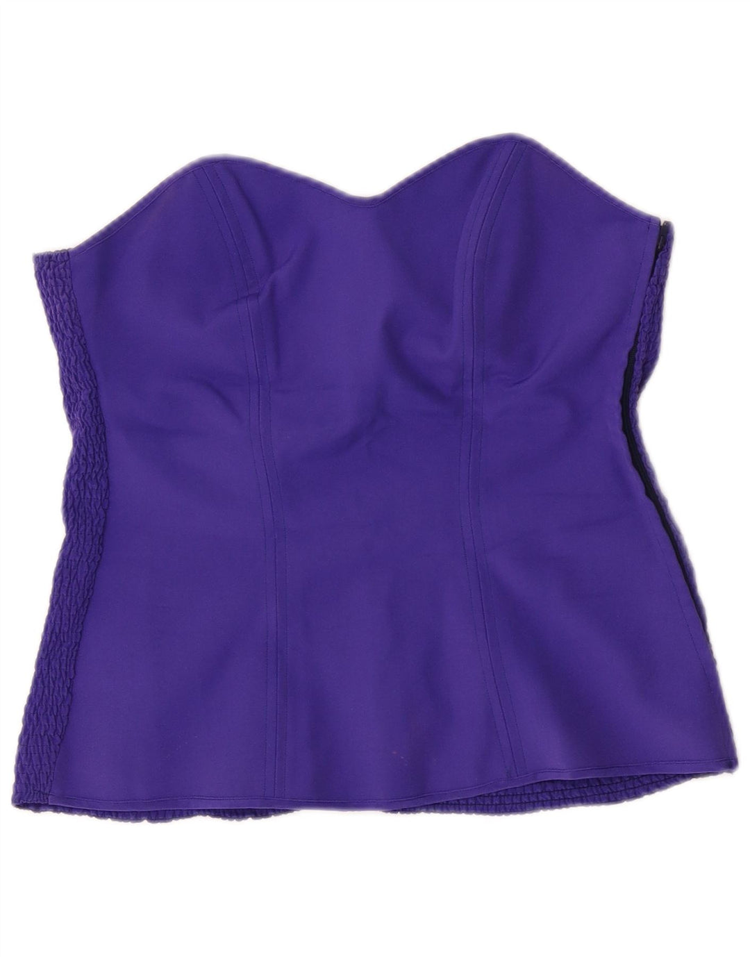 Pancaldi & B Dame Corset Top UK 8 Small Purple Silk