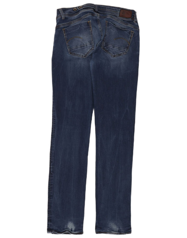 G-Star Dame Midge Midge Straight Jeans W32 L34 Blå Bomuld