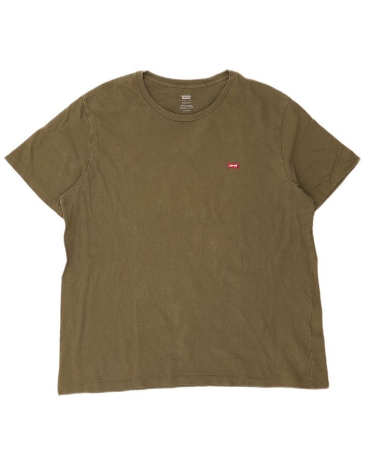 Levi's Herre Standard T-Shirt Top XL Khaki Bomuld