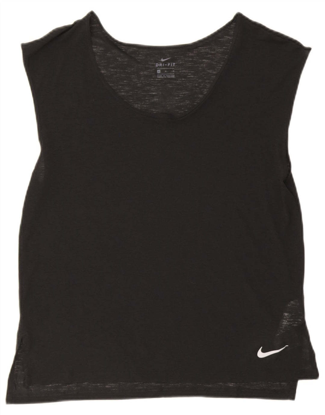Nike Dame Dri Fit Vest Top UK 14 Medium Sort Polyester