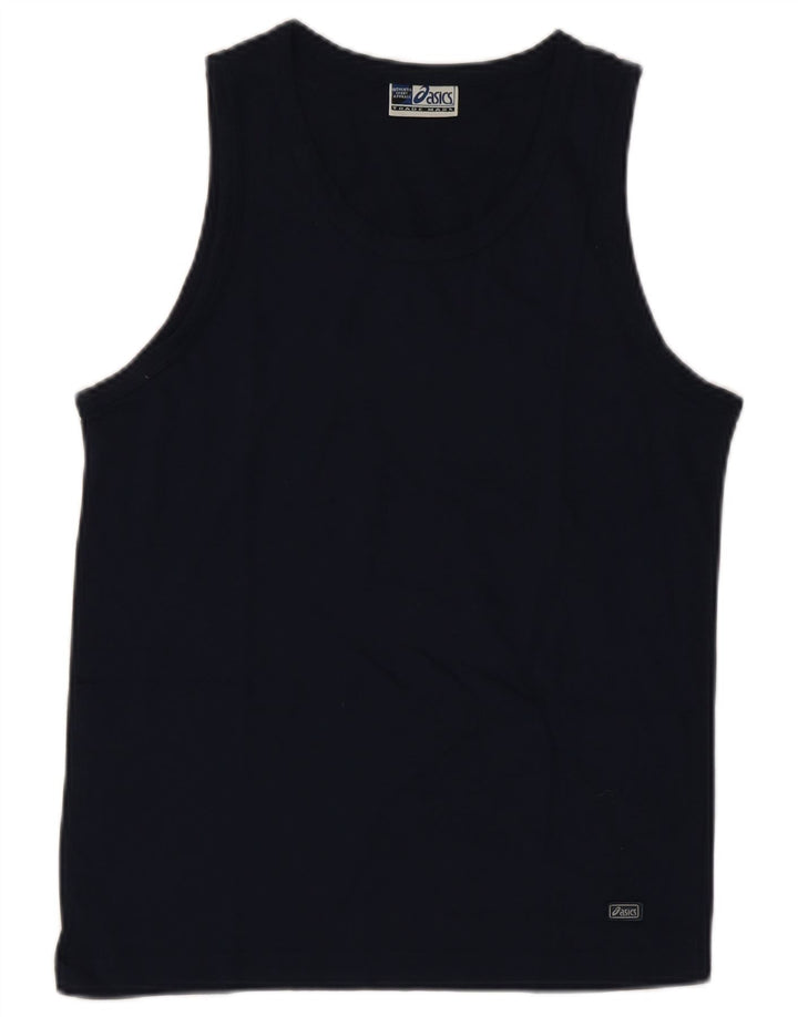 Asics Damevest Top UK 12 Medium Marineblå Bomuld