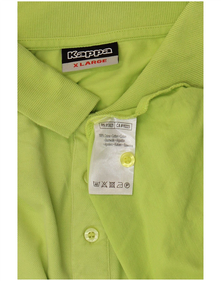 Kappa herre poloshirt XL Grøn bomuld