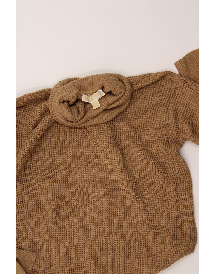 MICHAEL KORS Womens Oversized Roll Neck Jumper Sweater UK 10 Small Beige Vintage Michael Kors and Second-Hand Michael Kors from Messina Hembry 