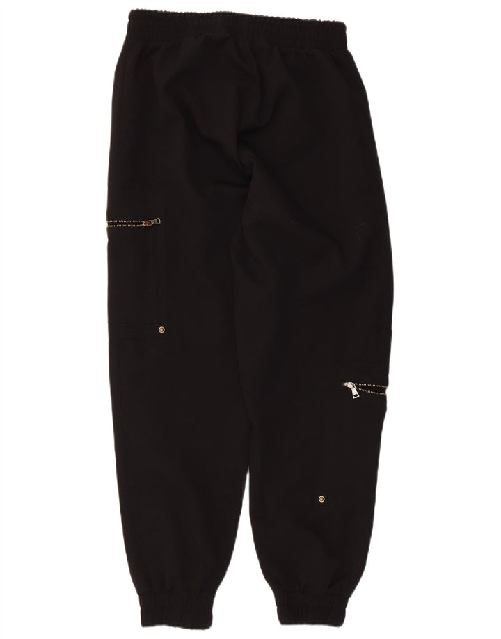 Zara Dame Cargo Træningsdragt Bukser Joggers UK 8 Small Black