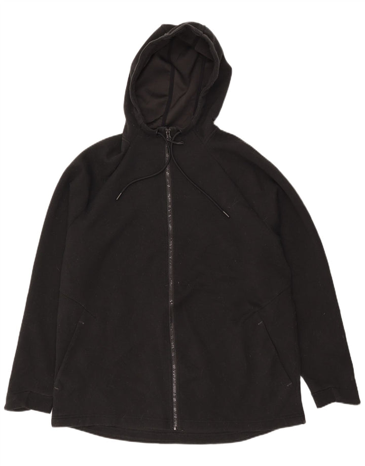 RUSSELL ATHLETIC Hættetrøje med lynlås til mænd UK 42/44 Stor sort polyester