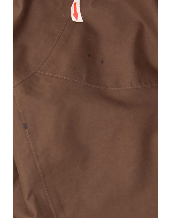Jack Wolfskin Dame Hooded Parka Jacket UK 16 Large Brown Polyester