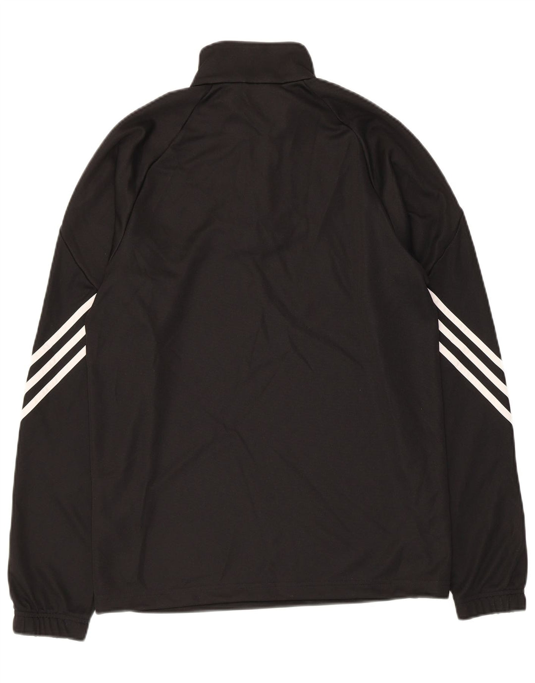Adidas Herre Climalite Pullover med lynlås-hals Træningsdragt Top Lille sort polyester