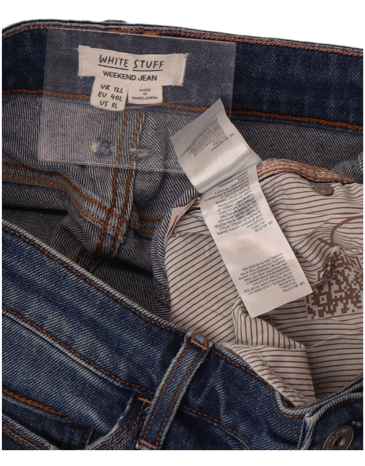 White Stuff Dame Weekend Slim Jeans UK 12 Medium W32 L31 Blå Bomuld