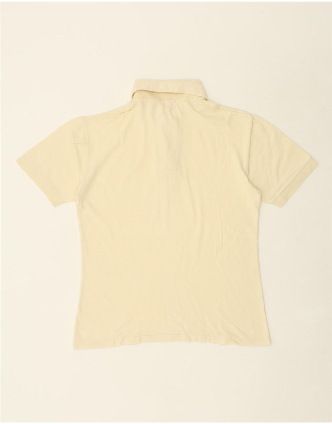 VINTAGE Mens Polo Shirt Small Yellow Cotton Vintage Vintage and Second-Hand Vintage from Messina Hembry 