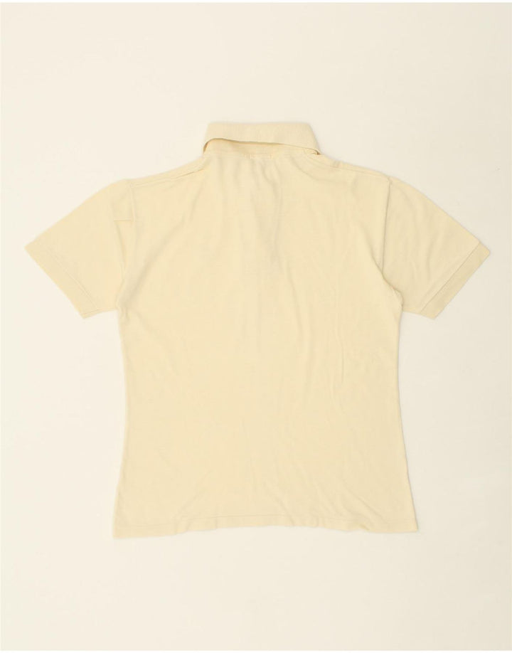 VINTAGE Mens Polo Shirt Small Yellow Cotton Vintage Vintage and Second-Hand Vintage from Messina Hembry 
