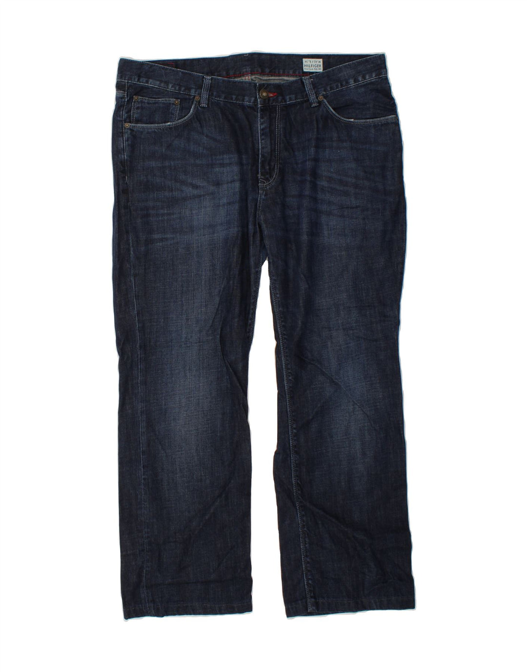 TOMMY HILFIGER Straight jeans til mænd W40 L29 Marineblå bomuld