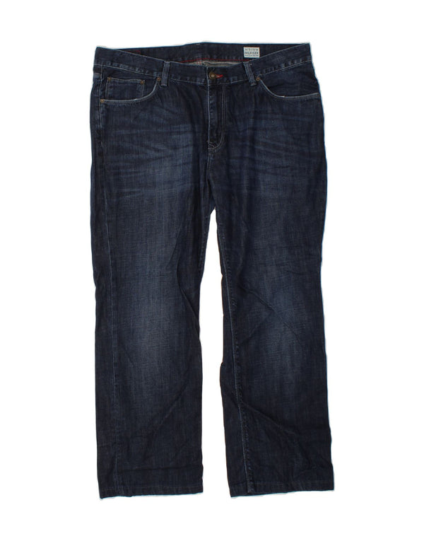 TOMMY HILFIGER Straight jeans til mænd W40 L29 Marineblå bomuld