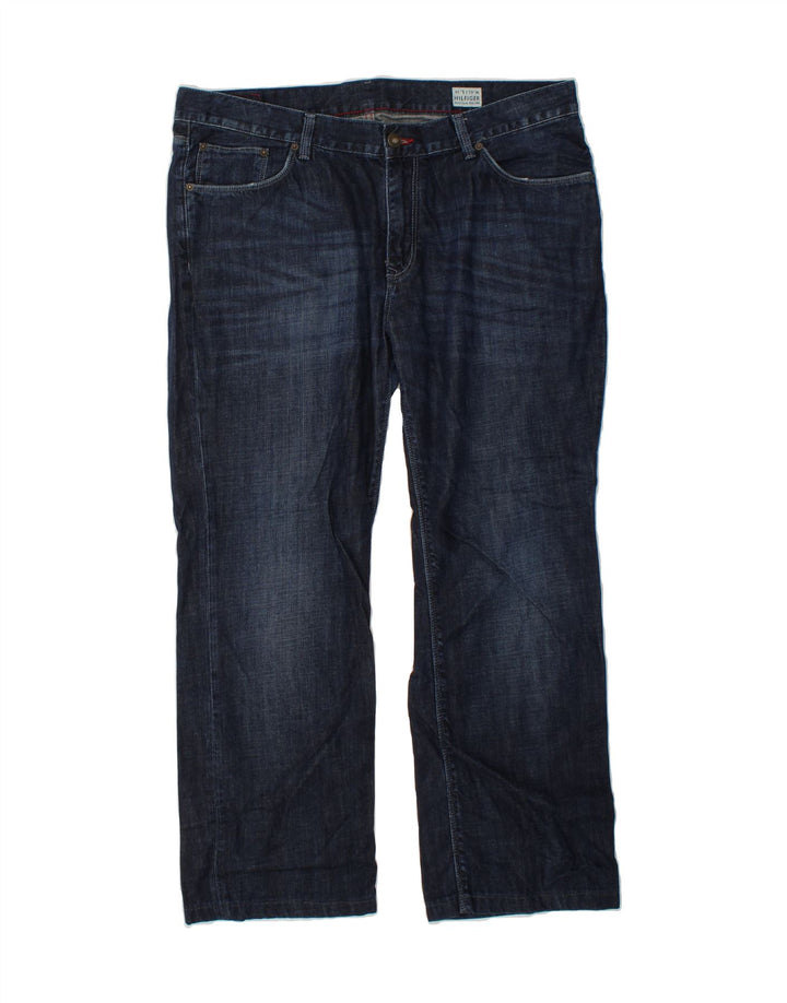 TOMMY HILFIGER Straight jeans til mænd W40 L29 Marineblå bomuld