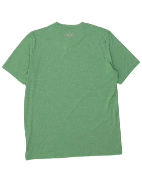 Under Armour Herre T-Shirt Top Medium Grøn Polyester