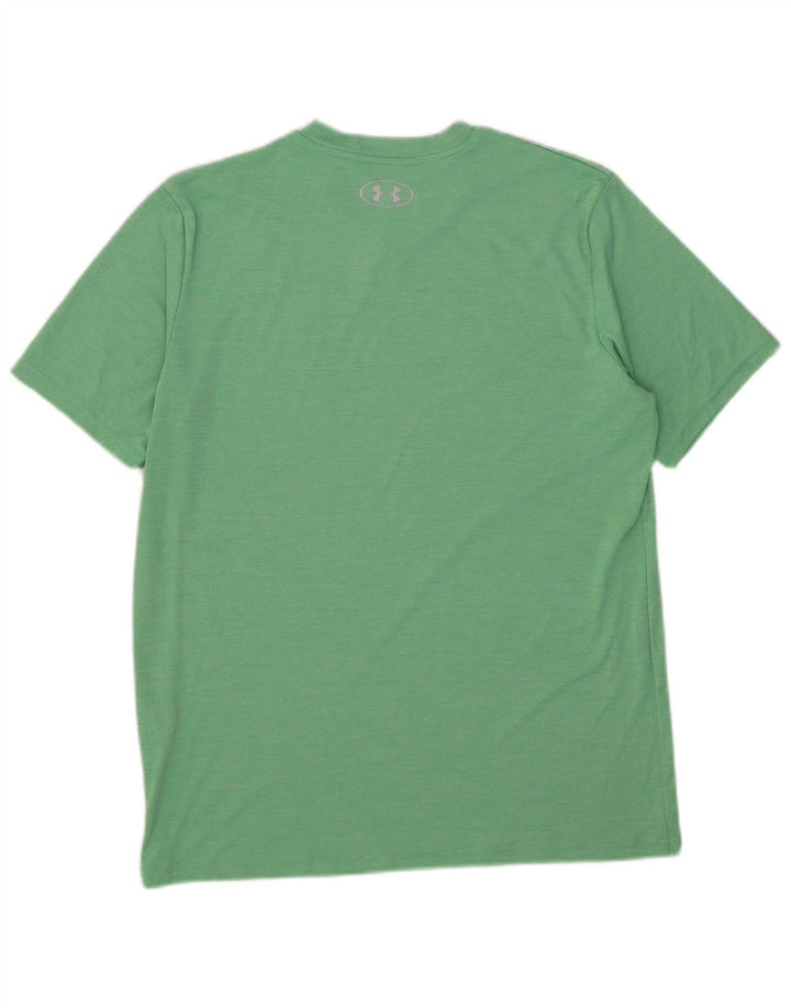 Under Armour Herre T-Shirt Top Medium Grøn Polyester