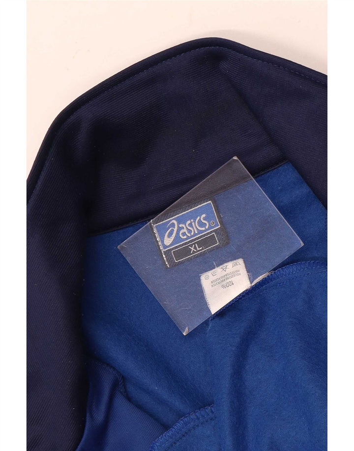 Asics Herre grafisk træningsdragt Topjakke XL Blå Colourblock Polyester