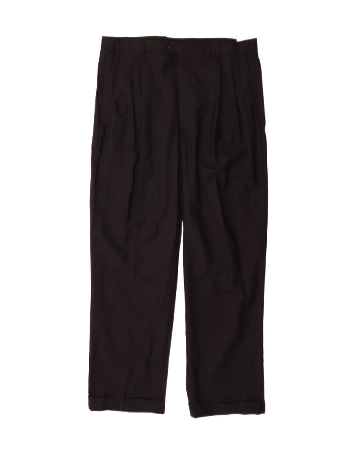 Brooks Brothers Herre 346 Pegged Suit Bukser W36 L32 Marineblå Uld