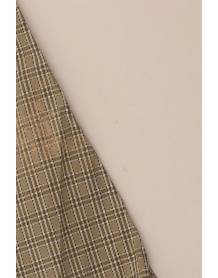 EDDIE BAUER Høj skjorte til mænd Stor kaki ternet bomuld