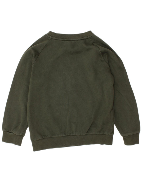 ADIDAS Grafisk Sweatshirt-trøje til drenge 6-7 år Khaki Bomuld