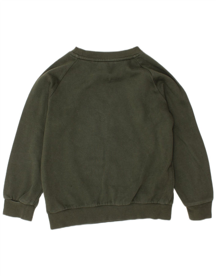 ADIDAS Grafisk Sweatshirt-trøje til drenge 6-7 år Khaki Bomuld
