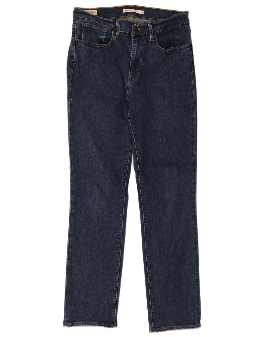 Levi's Womens 724 Højtaljede lige jeans W30 L30 Blå