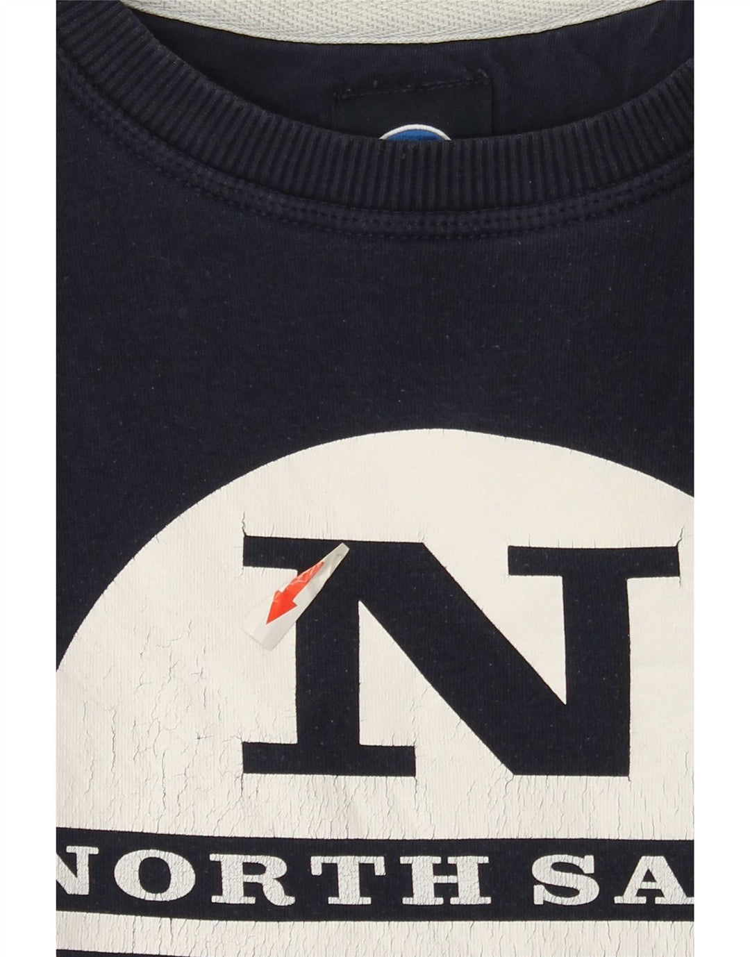 North Sails Herre grafisk sweatshirt jumper lille marineblå bomuld