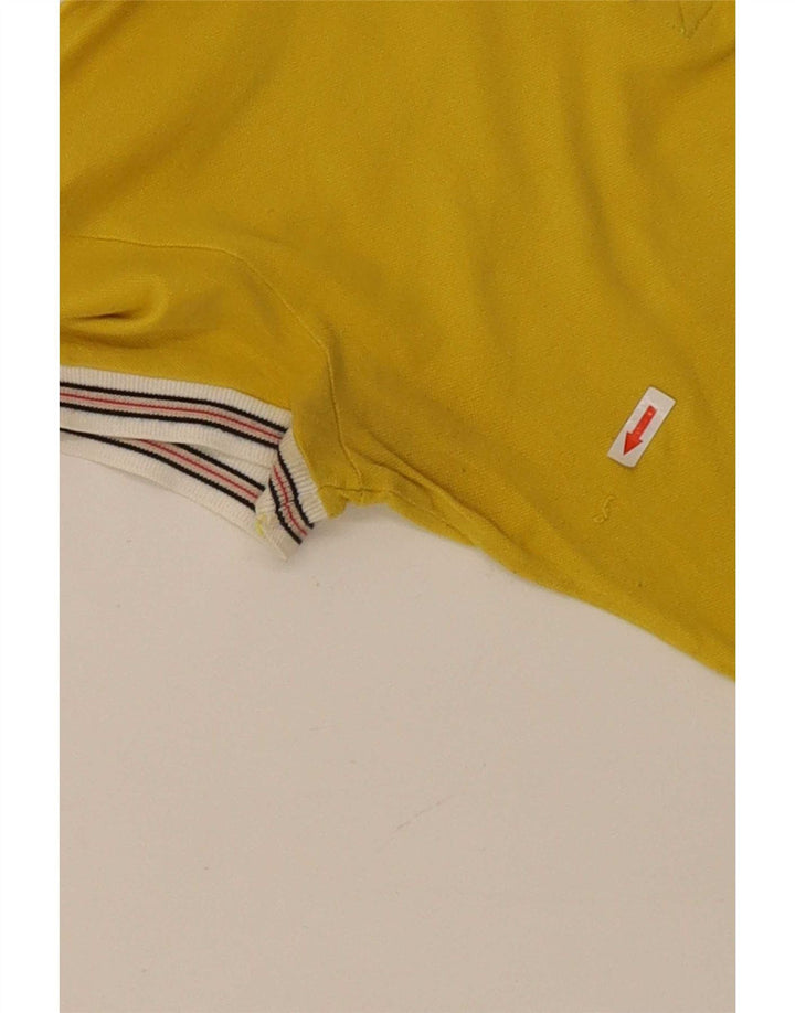 Fay Dame Polo Shirt UK 12 Medium Gul