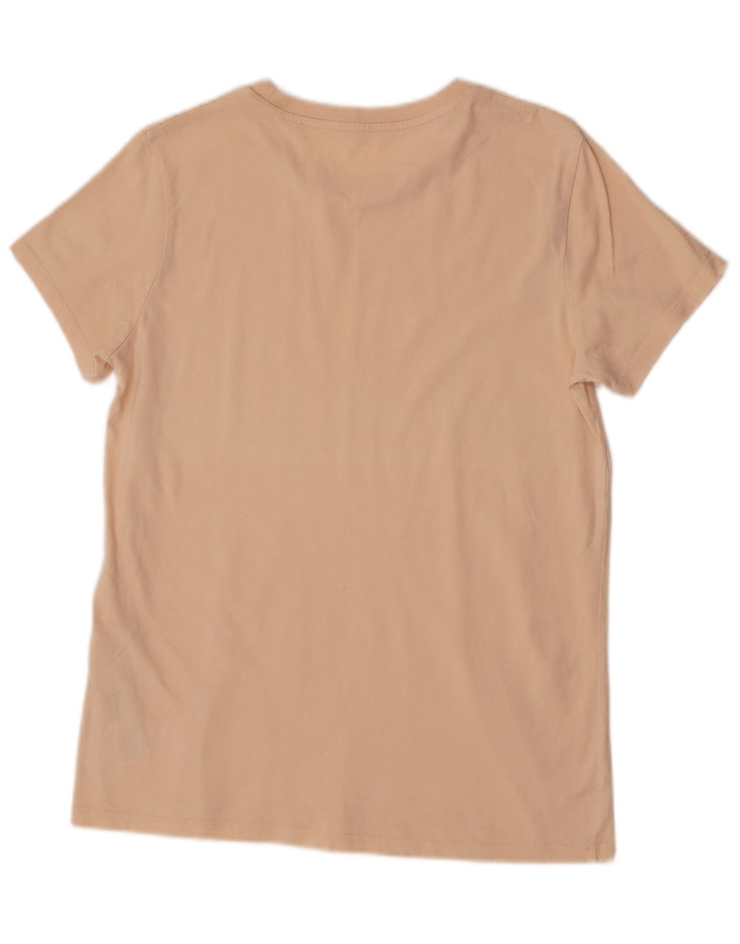 Levi's Grafisk T-shirt top til kvinder UK 12 Medium Beige Bomuld