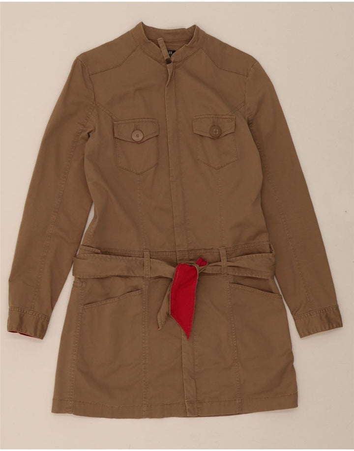 MORGAN Womens Overcoat IT 38 XS Brown Vintage Morgan and Second-Hand Morgan from Messina Hembry 