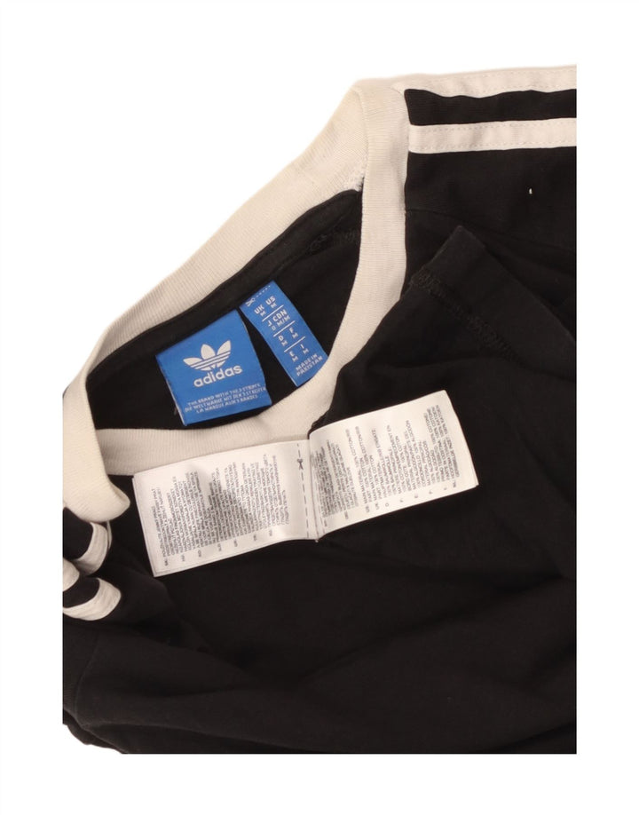 Adidas Herre T-Shirt Top Medium Sort Bomuld