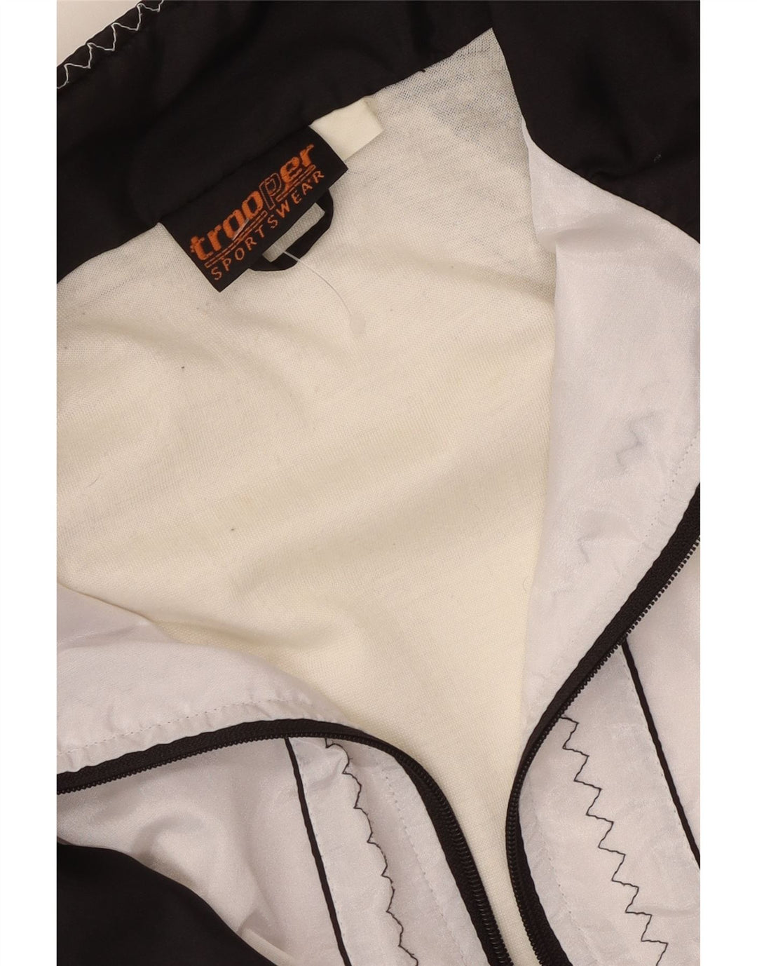 Trooper Dame Windbreaker Jacket UK 20 2XL Hvid Colourblock