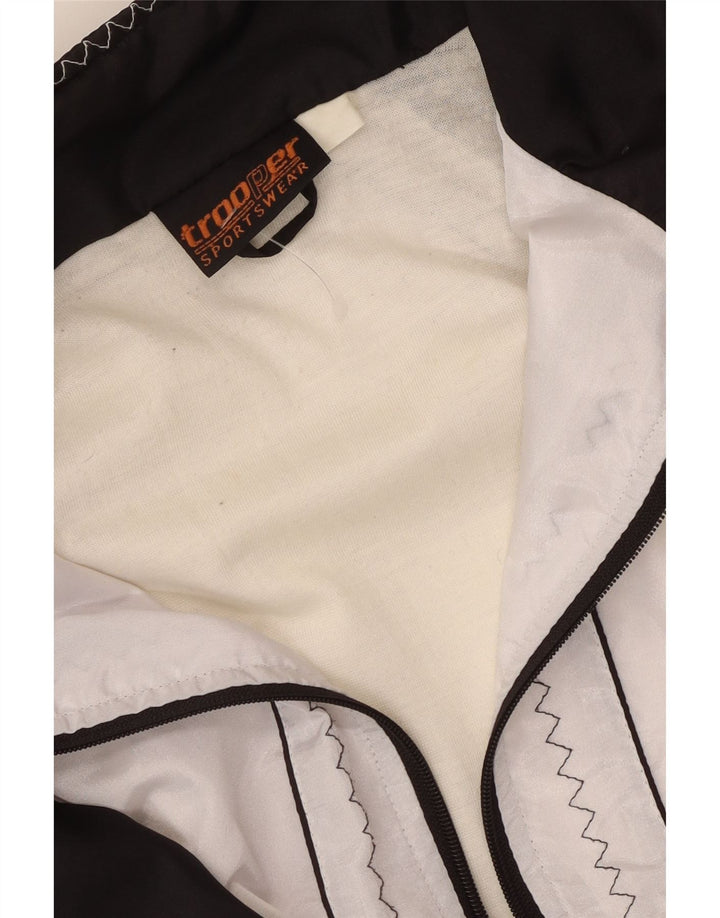 Trooper Dame Windbreaker Jacket UK 20 2XL Hvid Colourblock