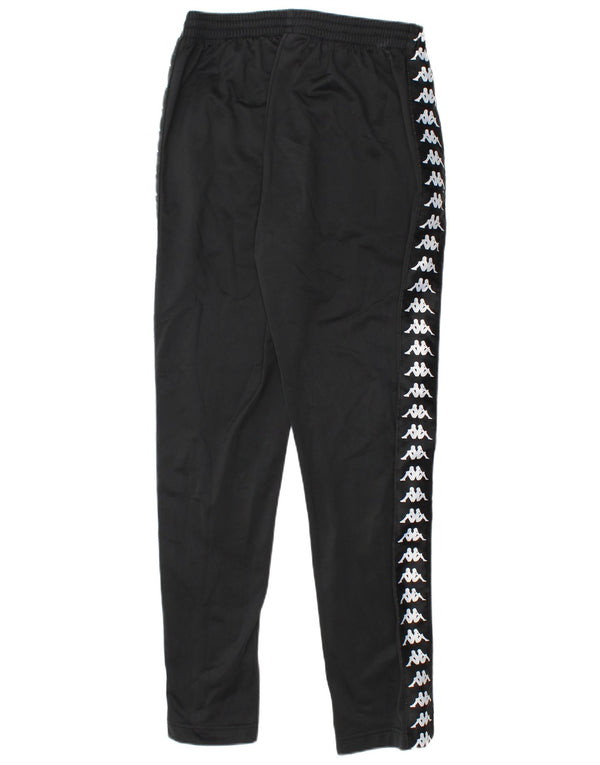 Kappa Boys Graphic Tracksuit Bukser 13-14 år Large Black Polyester