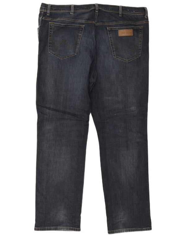 Wrangler Herre Texas Straight Jeans W46 L34 Blå Bomuld