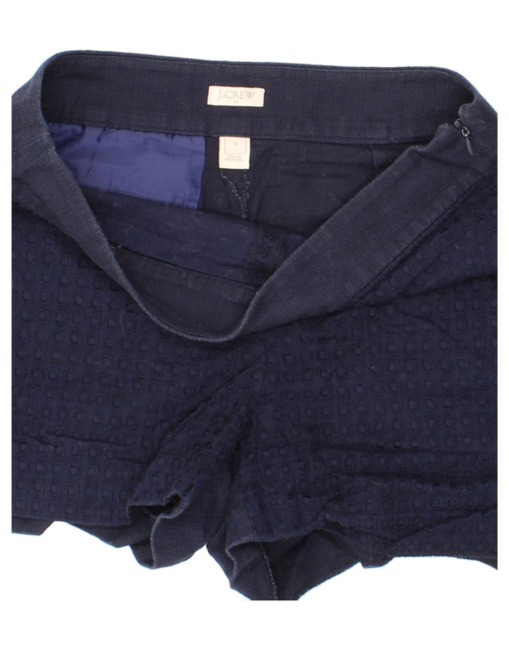 J. CREW Womens Hot Pants US 6 Medium W30  Navy Blue Cotton Vintage J. Crew and Second-Hand J. Crew from Messina Hembry 