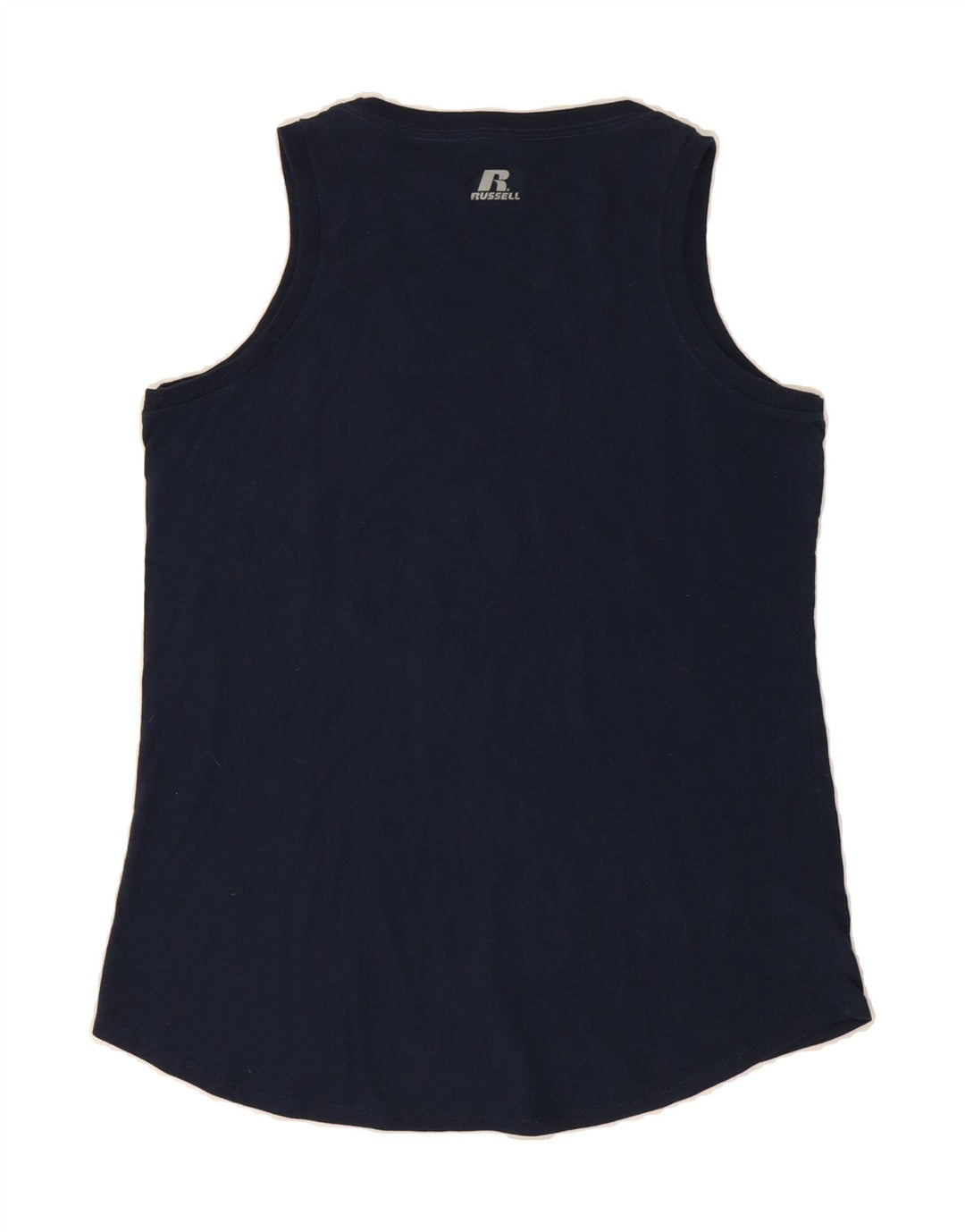 RUSSELL ATHLETIC Womens Vest Top UK 14 Large Navy Blue Vintage Russell Athletic and Second-Hand Russell Athletic from Messina Hembry 