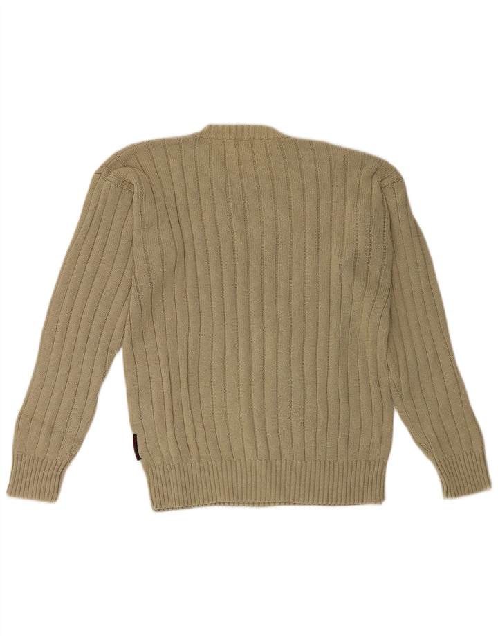 Kappa Herre Crew Neck Jumper Sweater Medium Beige Bomuld